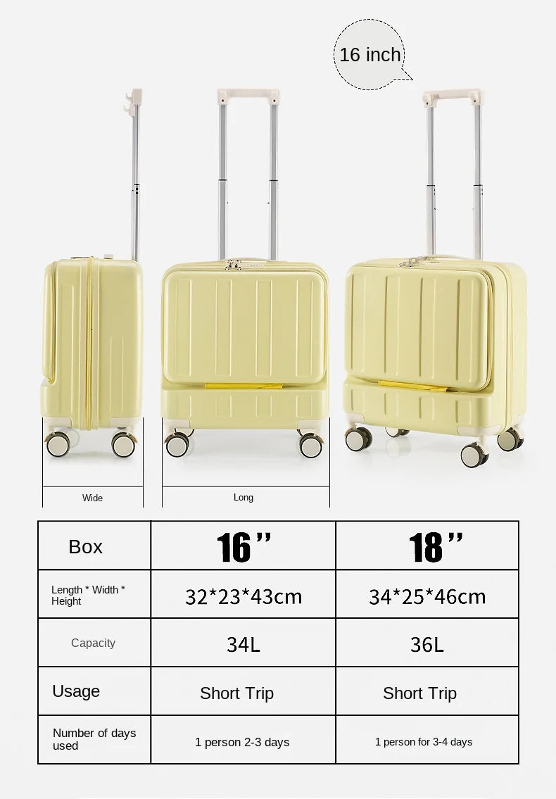 “The Wanderer” 18'' Front Opening Multifunctional Luggage