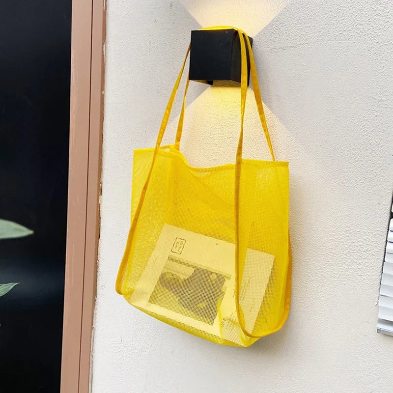 On The Go Mesh Totes