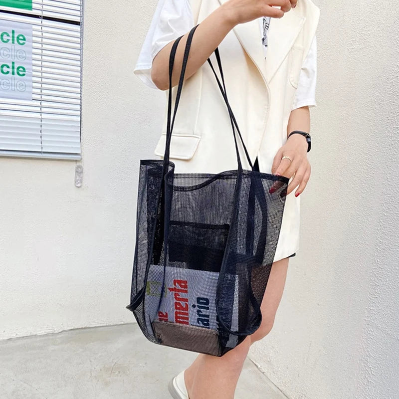 On The Go Mesh Totes